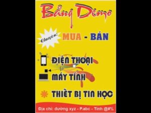 Cách tự làm biển quảng cáo, cách thiết kế biển quảng cáo