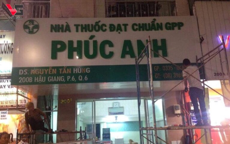 Làm bảng hiệu chất lượng giá rẻ cho hiệu thuốc