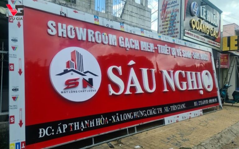 Quảng cáo Vũ Gia là đơn vị chuyên làm bảng hiệu uy tín, chất lượng