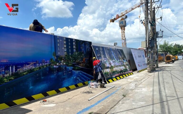 Thi công và lắp đặt bảng hiệu quảng cáo tại công trình