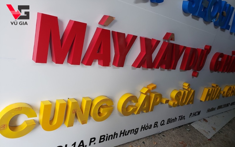 Quảng Cáo Vũ Gia đảm bảo thi công bảng hiệu với từng chi tiết sắc sảo