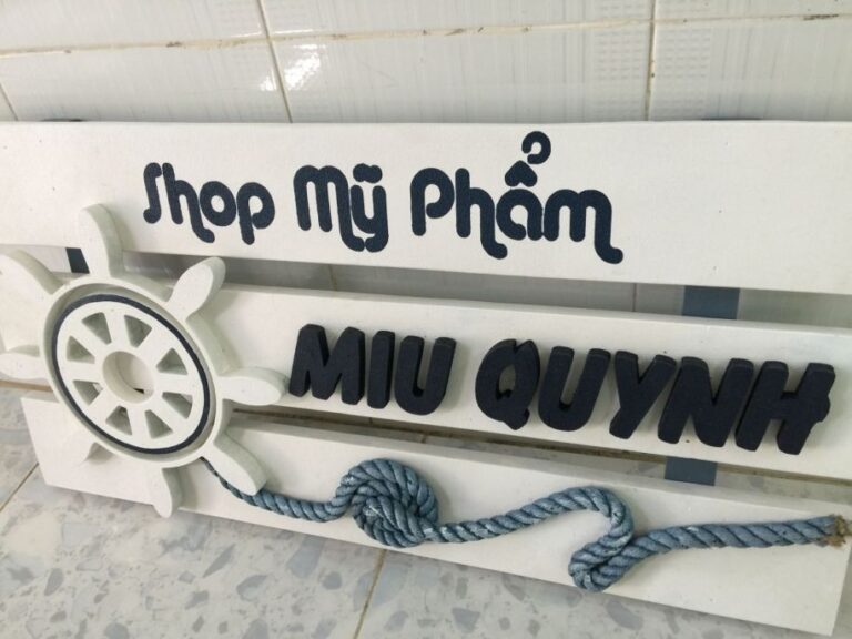 Mẫu chữ nổi mica – led tham khảo
