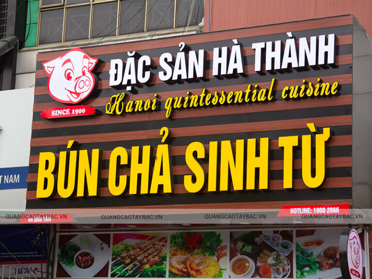 Mẫu chữ nổi mica – led tham khảo