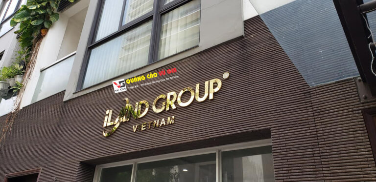 Mẫu chữ nổi inox tham khảo
